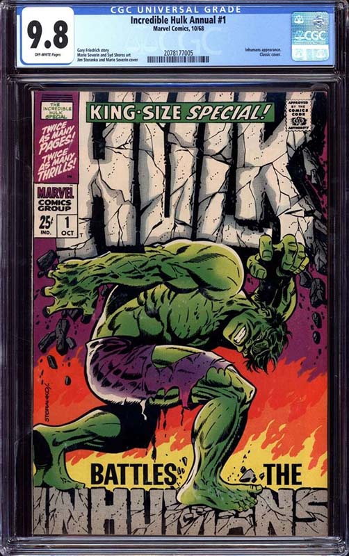 Comic sales on eBay – Incredible Hulk Annual #1