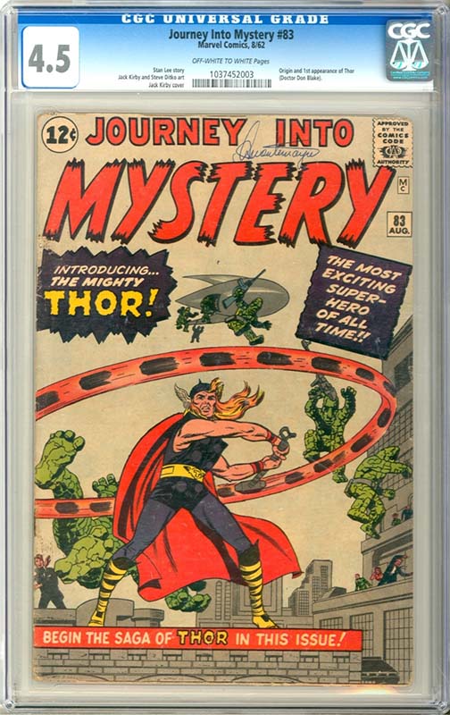 Comic sales on eBay Journey Into Mystery #83