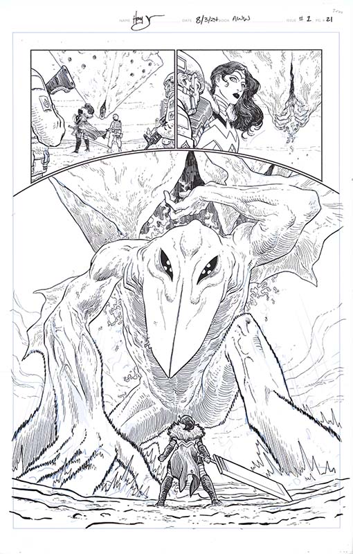 ComicLink Haydn Sherman Absolute Wonder Woman #1 splash