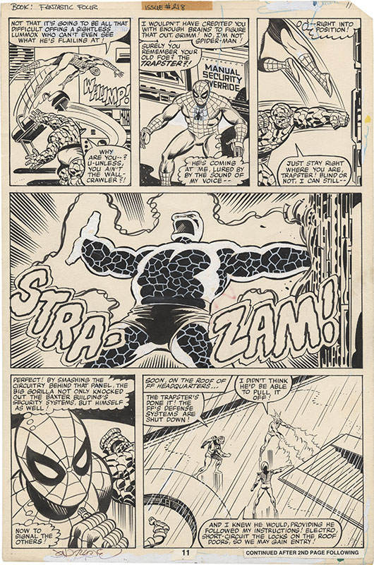 ComicLink John Byrne and Joe Sinnott Fantastic Four #218 page