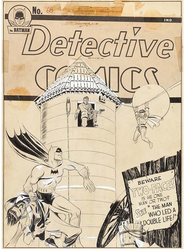 Heritage auction Jerry Robinson’s Detective Comics #68 cover