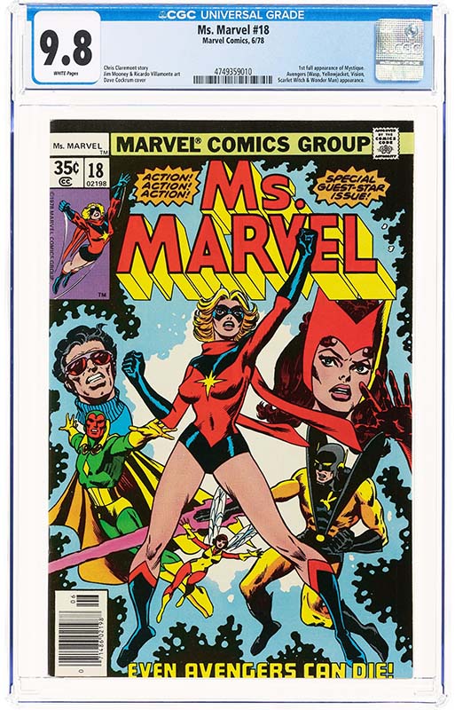 Heritage weekly auctions Ms. Marvel #18