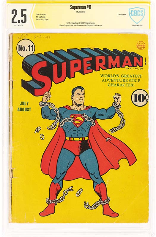 Heritage weekly auctions Superman #11