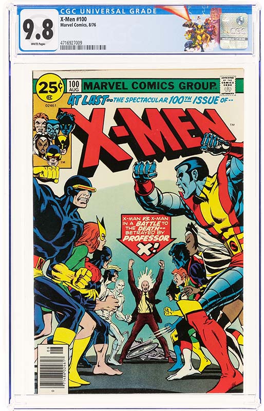 Heritage weekly auctions X-Men #100