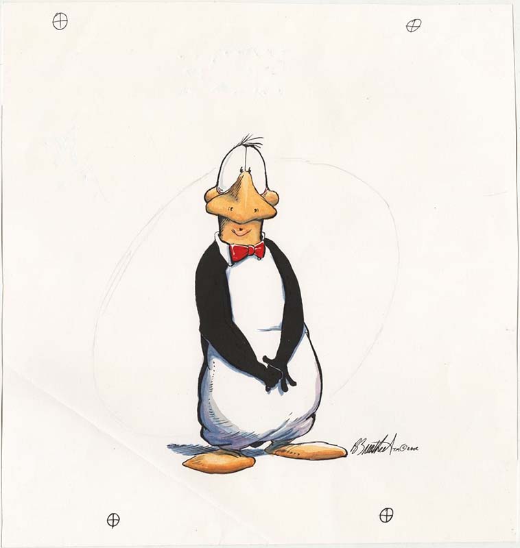 Hero Initiative charity auction art by Berkeley Breathed