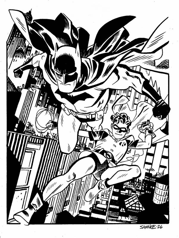 Hero Initiative charity auction art by Chris Samnee