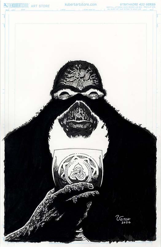 Hero Initiative charity auction art by Rick Veitch