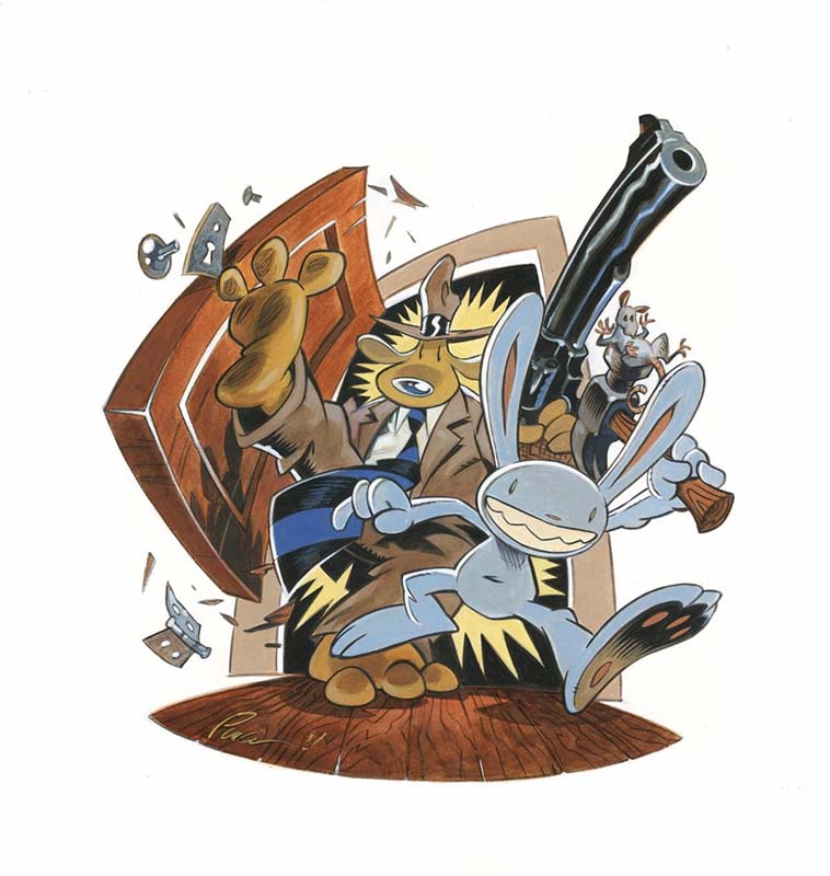 Hero Initiative charity auction art by Steve Purcell