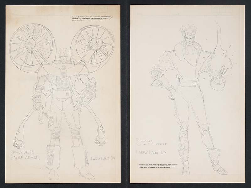 MyComicShop The Beyonder (Secret Wars) original concept art by Larry Hama