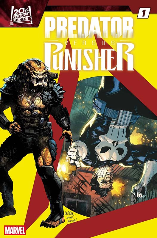 Predator Vs. Punisher #1 homage variant cover by Leinil Francis Yu