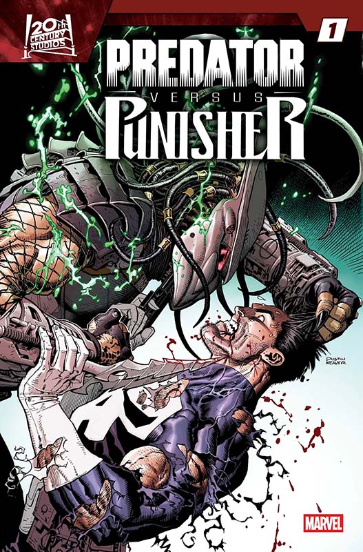 Predator Vs. Punisher #1 main cover by Dustin Weaver