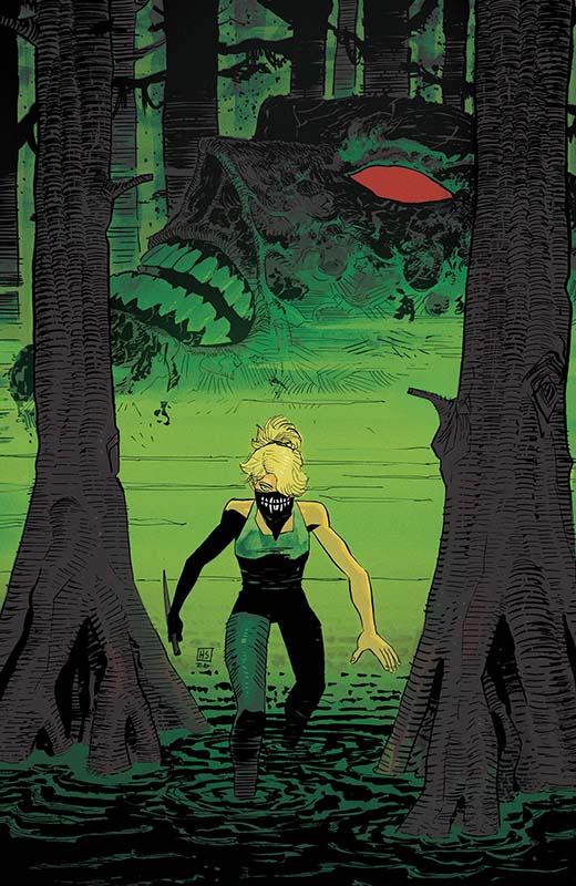 Swamp Thing is Killing the Children cover M 1 in 100 incentive by Hayden Sherman