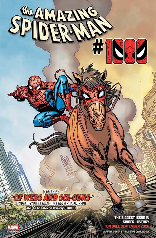 The Amazing Spider-Man #1000 variant cover by Giuseppe Camuncoli