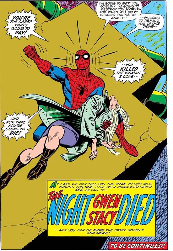 The Amazing Spider-Man #121 contained the shocking death of Gwen Stacy