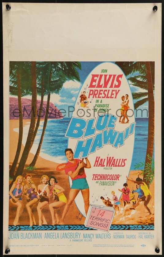 eMoviePoster – Blue Hawaii window card
