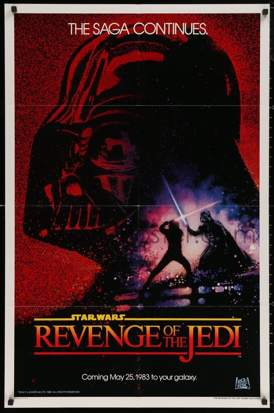 eMoviePoster Return of the Jedi dated Revenge style one-sheet