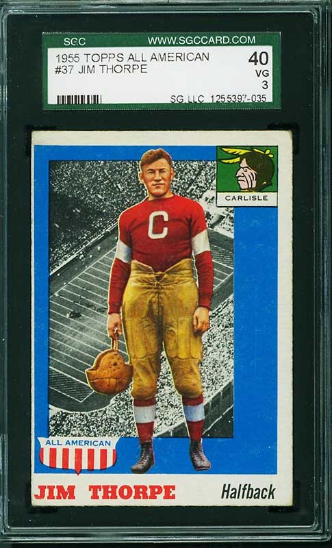 CertifiedLink 1955 Topps All American #37 Jim Thorpe