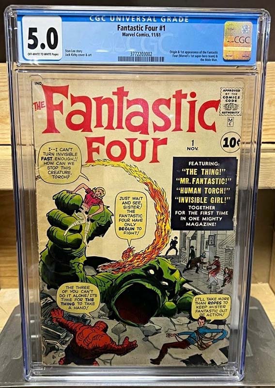 Comic sales on eBay Fantastic Four #1