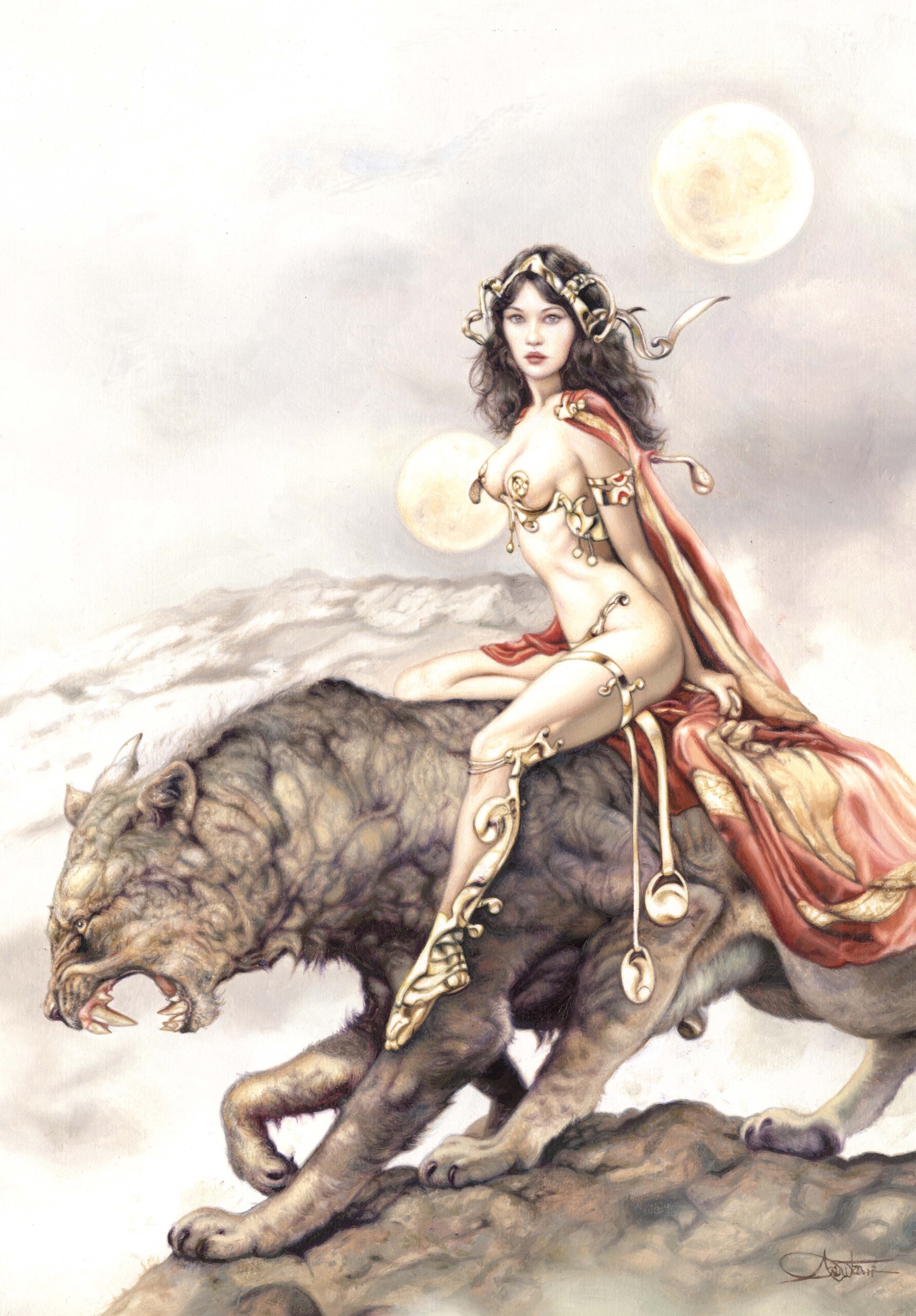 ComicLink Arantza Sestayo Deja Thoris painting