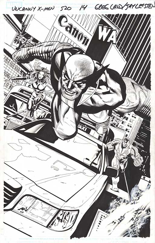 ComicLink Greg Land Uncanny X-Men #520 splash