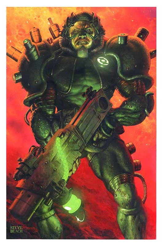Green Lantern Doomed Cosmos #1 variant cover by Steve Beach