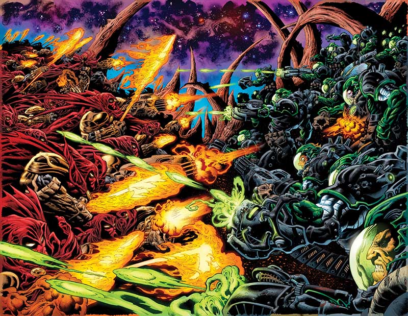 Green Lantern Doomed Cosmos interior art page 1