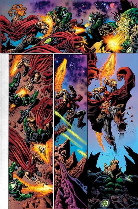 Green Lantern Doomed Cosmos interior art page 2