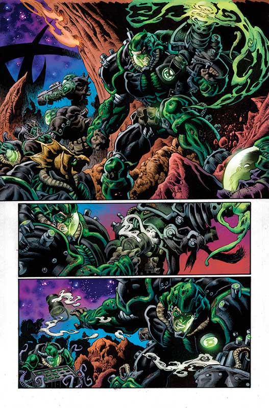 Green Lantern Doomed Cosmos interior art page 3