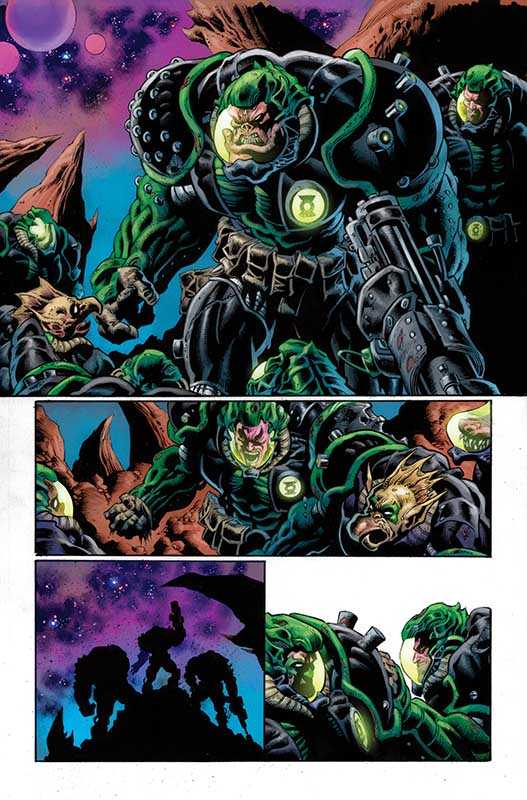 Green Lantern Doomed Cosmos interior art page 4