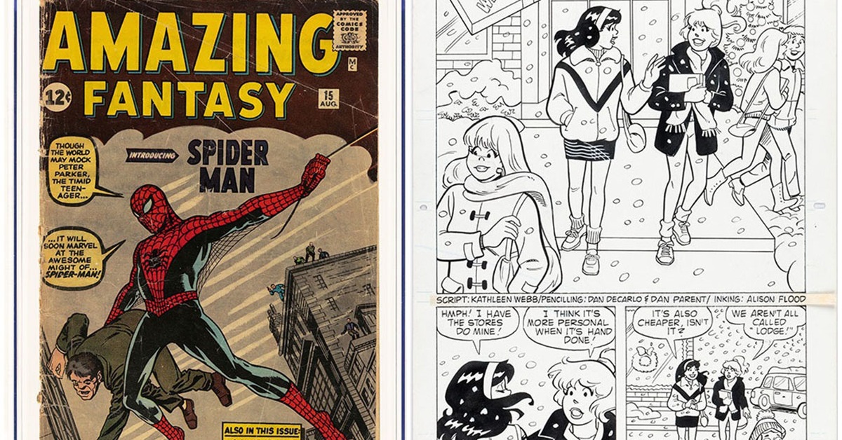 First Spider-Man, Betty & Veronica Art in Heritage Weekly Auctions