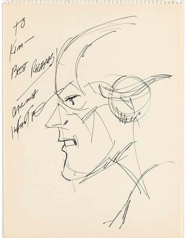 Heritage weekly auction Carmine Infantino’s sketch of the Silver Age Flash
