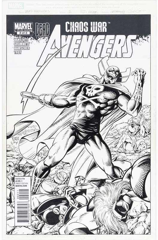 Heritage weekly auction Tom Grummett and Cory Hamscher’s Chaos War Dead Avengers #2 cover