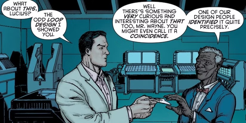 Lucius Fox and Bruce Wayne