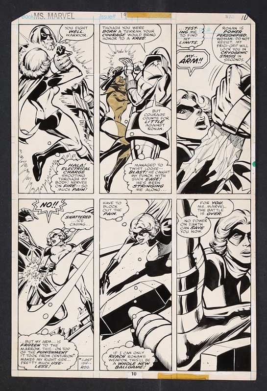 MyComicShop Carmine Infantino and Bob McLeod’s Ms. Marvel #19 page