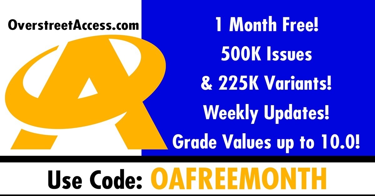 Get One Month of Overstreet Access for Free!