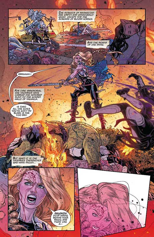 Valkyrior fighting Malekith’s forces