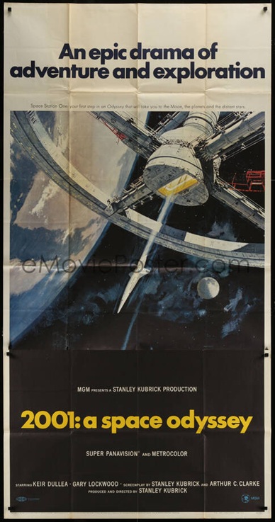 eMoviePoster 2001 A Space Odyssey three-sheet