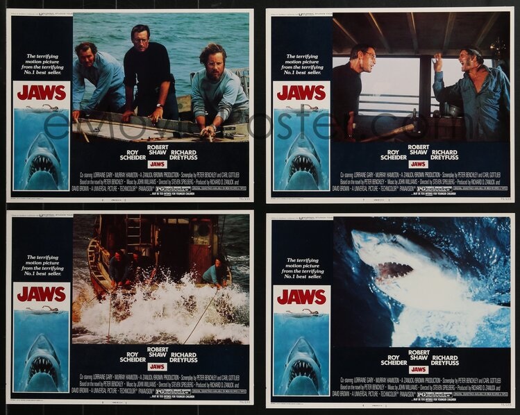 eMoviePoster Jaws set of 8 lobby cards